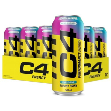 C4 Original Sugar Free Sparkling Energy Drink | Pre Workout Performance Drink with Caffeine | Cosmic Rainbow 500mL (Pack of 12)