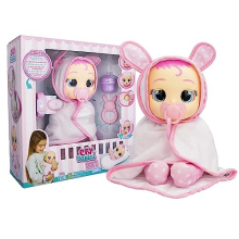 Cry Babies Newborn Coney - Deluxe Interactive Newborn Doll with A Smart Bracelet, Real Tears and Baby Accessories-Gift Toy for Girls and Boys Ages 18