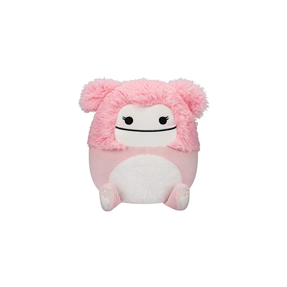 Squishmallows 8-Inch Brina Bigfoot With Fuzzy Belly - Little Ultrasoft Official Kelly Toy Plush (Sqcr02181) Pink