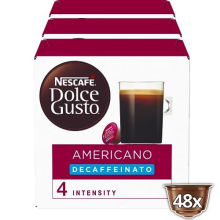 NESCAFE Dolce Gusto Americano Decaf Coffee Pods - total of 48 Coffee Capsules - Decaffeinated Coffee (3 Packs)