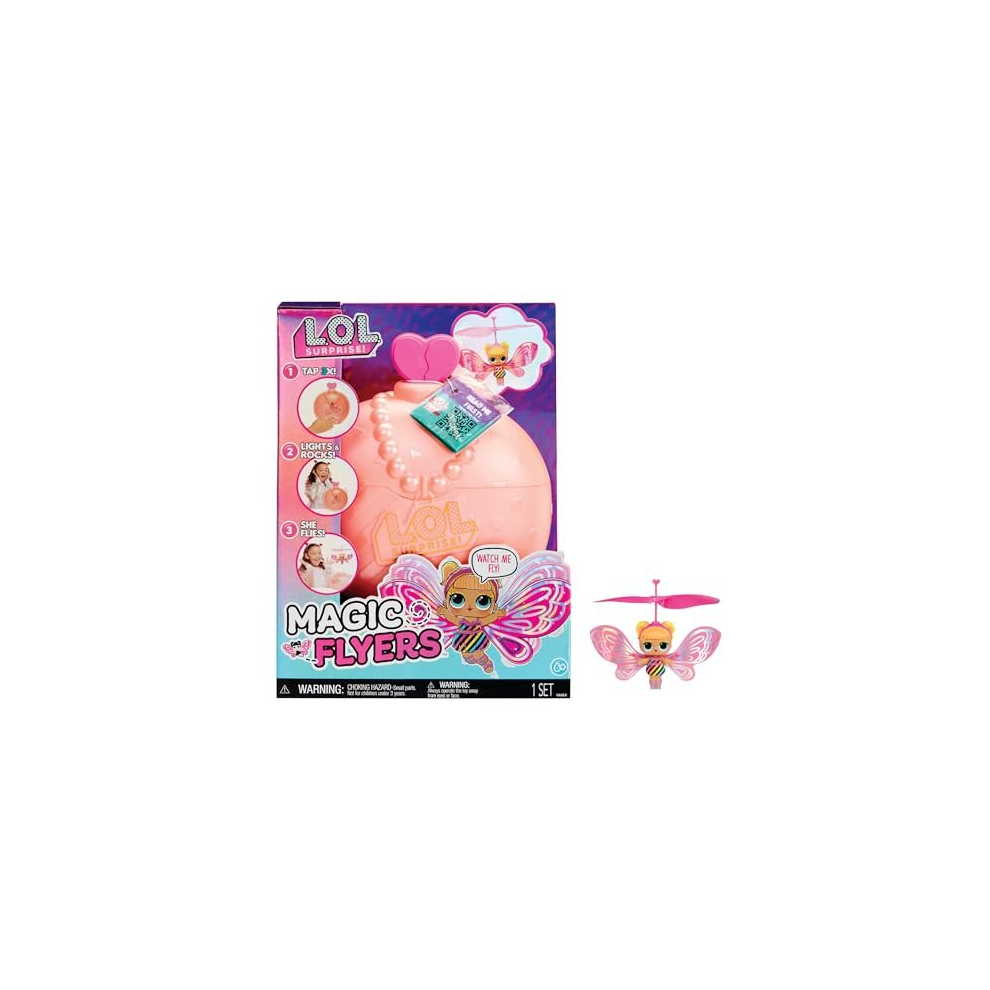 LOL Surprise Magic Flyers - Flutter Star - Hand Guided Flying Doll - Collectible Doll With Touch Bottle Unboxing - Great For Girls Ages 6+