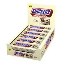 Barres protéinées Mars - Snickers Hi-Protein Low Sugar - White Chocolate Peanut Boite de 12