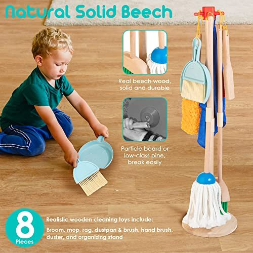 Play dustpan and brush set online