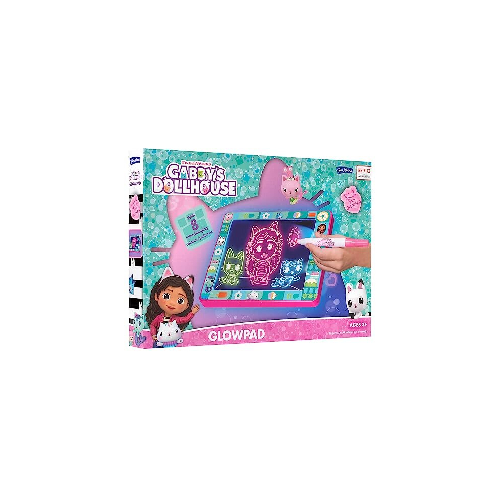 | Gabby's Dollhouse GLOWPAD: light up drawing tablet for endless creative fun anywhere! | Arts & Crafts | Ages 3+