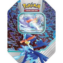 TCG: Paldea Partners Tin – Quaquaval ex (1 Foil Promo Card & 4 Booster Packs)
