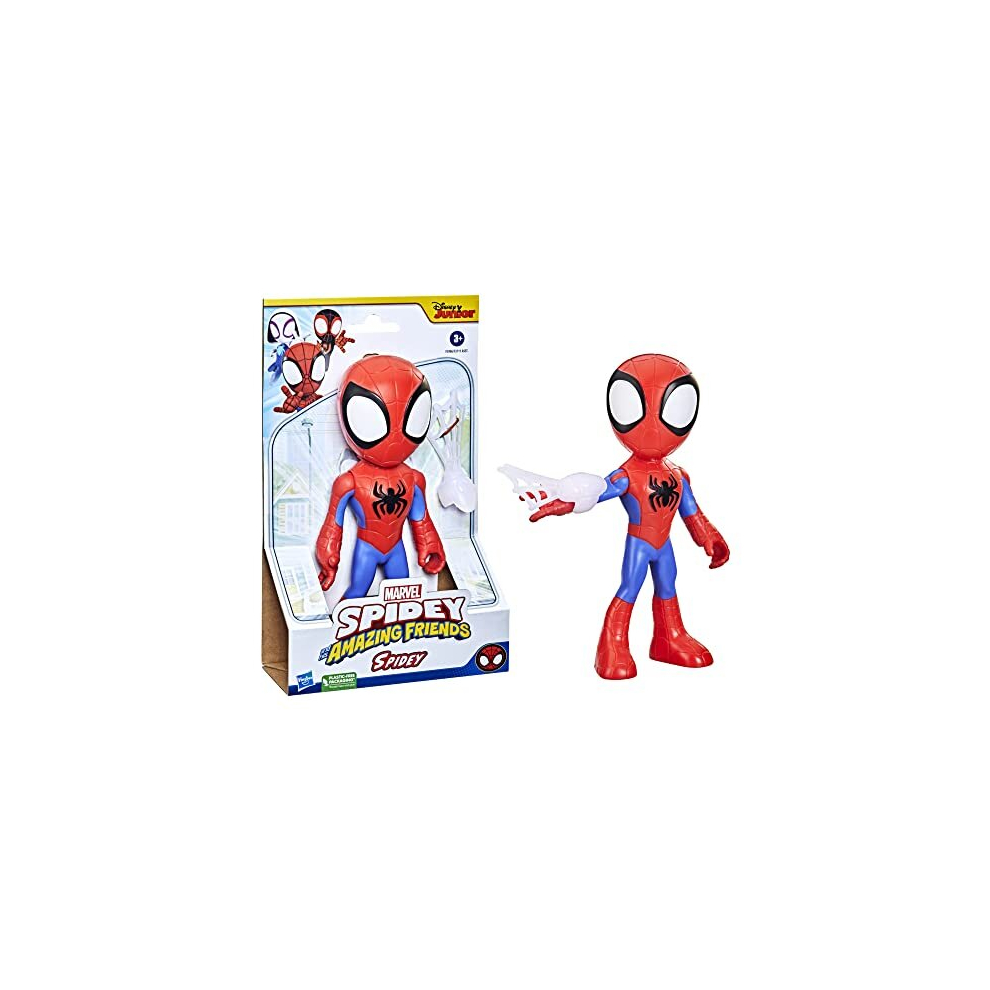 Hasbro Marvel Spidey and His Amazing Friends Supersized Spidey Action Figure, Preschool Superhero Toy for Kids Ages 3 and Up Multicolor Other_toys