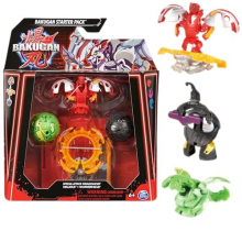 Starter 3-Pack, Special Attack Dragonoid, Nillious, Hammerhead Customizable Spinning Action Figures and Trading Cards, Kids Toys for Boys and Girls s