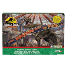 Holiday Advent Calendar with 24 Day Countdown, Daily Surprise, Mini Toy Dinosaurs, Human Figures and Gates, HTK45