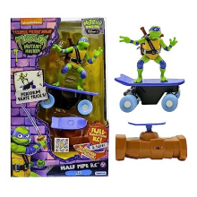 71034 Leonardo Mutant Mayhem Action Figure TMNT Half Pipe RC Gifts & Toys 5+, Green & Blue, 16.5cm
