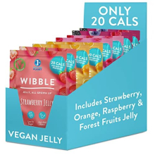 Jelly Crystals, 8 pack, Variety Pack, Jello, Jelly, Vegan Jelly Powders, Low Sugar, Low Calorie, Serves 4, Vegetarian Jelly Crystals, Vegetarian Jello