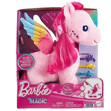 Peluches A Touch of Magic, Pegasus Walk & Flutter, peluche marcheuse de 11 pouces avec accessoires pour cheveux et fonction sonore, HPJ50