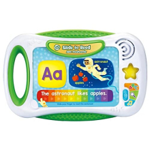 Slide to Read ABC Flashcards, Easy Learning, Finger Reading Flashcards, Learn Letters, Objects, Sounds & Sentences, Educational Gift for Toddler 3, 4,