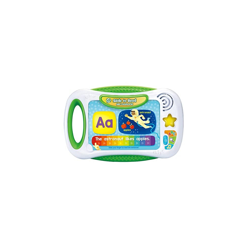 Leapfrog Slide To Read Abc Flashcards, Easy Learning, Finger Reading Flashcards, Learn Letters, Objects, Sounds & Sentences, Educational Gift For Toddler 3, 4,