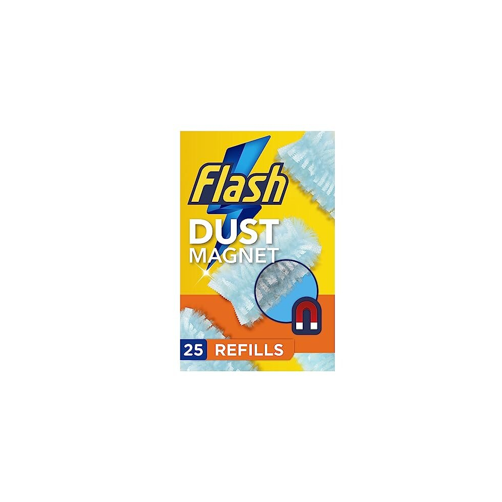 Duster Dust Magnet Refills, 25 Dusters (5x5), Trap & Lock Away Dust, Dirt, Hair & Allergens In No Time