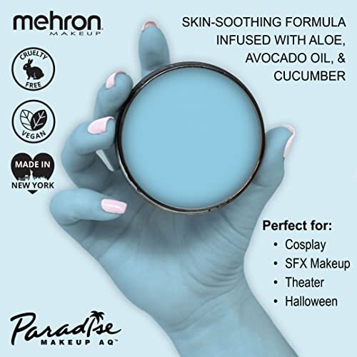 Makeup Paradise Makeup AQ Face & Body Paint (1.4 oz) (Light Blue) 1