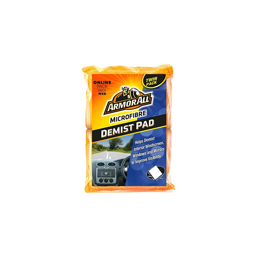 Car Cleaning Kit, Armor All, Microfibre Car Demist Pad, Set of 2
