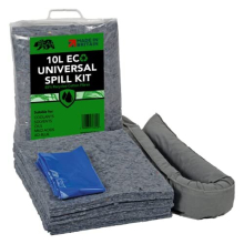 Eco Spill Control Kit 10L Spills | Environmentally Friendly | 85% Recycled Natural Fibres | Reduce Carbon Footprint | Sustainable Absorbent Solution |