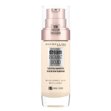 New York Make-Up, Dream Radiant Liquid Make-Up, Liquid Foundation, No. 37 Vanilla, 30 ml