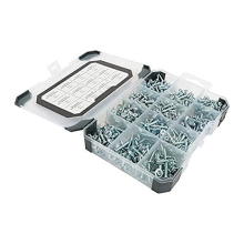 Self-Tapping Silver Screws Mixed Tray - 515pcs