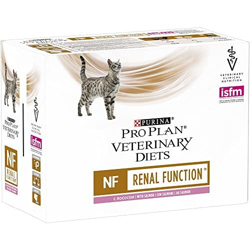 Purina PRO PLAN VETERINARY DIETS NF Renal Function Wet Cat Food Salmon 10x85g