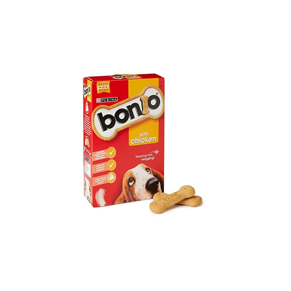 Bonio Tasty Chicken Dog Biscuits 650g Multipack, 5 x Nutritious Treat Bags - Image 3