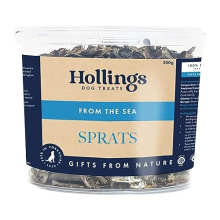 Sprats Dog Treats Tub, 100% Natural with Fresh Fish Air Dried Treats for Dogs, Hypoallergenic and Grain Free 500g