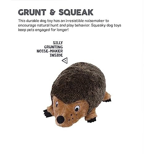 Hedgehogz Plush Dog Toy, Medium 2