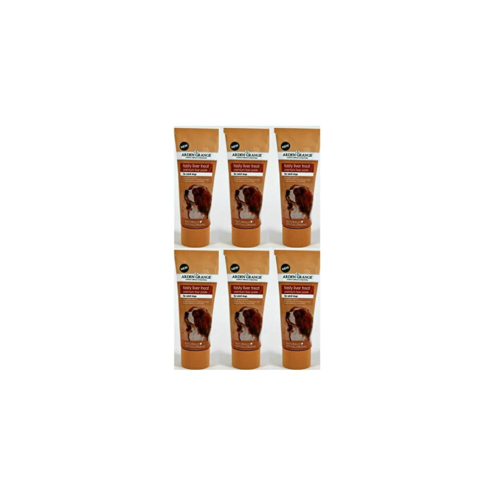 Arden Grange 6 X 75G Liver Paste Dog Treat
