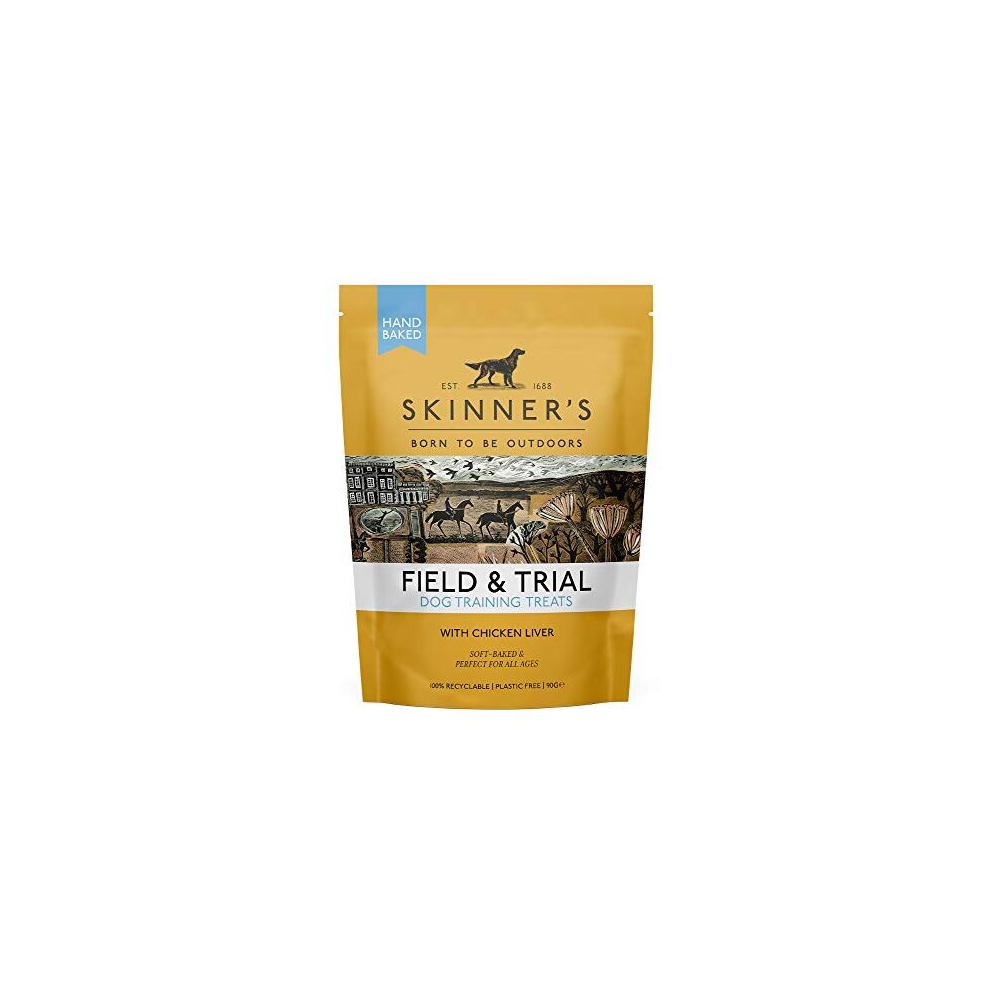 Skinner's Field & Trial Dog Treats - Training Treats with Chicken Liver, 90g x 8 Pouches