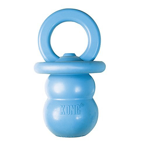 KONG KONG Puppy Binkie - Pacifier Dog Toy for Puppies - Stuffable Chew Toy for Puppy Playtime - Durable Natural Rubber Dog Treat Toy for Teething Pupp