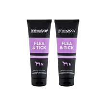 Flea and Tick Shampoo For Puppies and Dogs | Medicated Tea Tree Scent | Built In Conditioner | Added Pro-Vitamin B5 | PH Balanced | Soothes Irritated