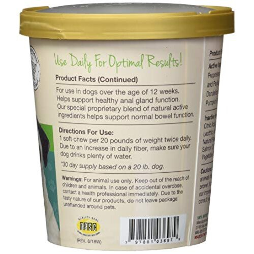 79903697 No Scoot Plus 60 Count Pumpkin Soft Chew 1