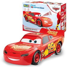 Cars 00920 First Lightning McQueen Disney (Light & Sound) 1:20 Scale, Red