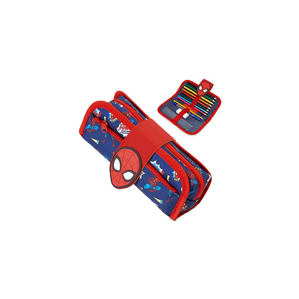 Marvel Boys Pencil Case Spiderman Pencil Cases For Kids With Stationery