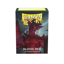 Dragon Shield Sleeves – Matte: Blood Red 100CT - MTG Card Sleeves are Smooth & Tough - Compatible with Pokemon & Magic The Gathering Card Sleeves