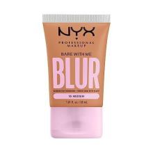 NYX PROFESSIONAL MAKEUP Bare With Me Blur Skin Tint Foundation Maquillaje con Matcha, glicerina y niacinamida - Medio