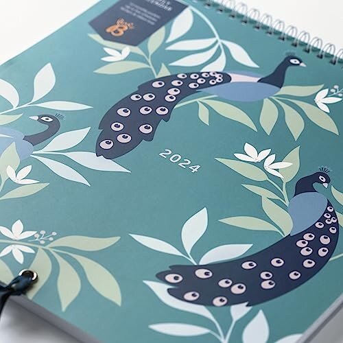 Family Monthly Calendar January to December 2025 Peacocks Family