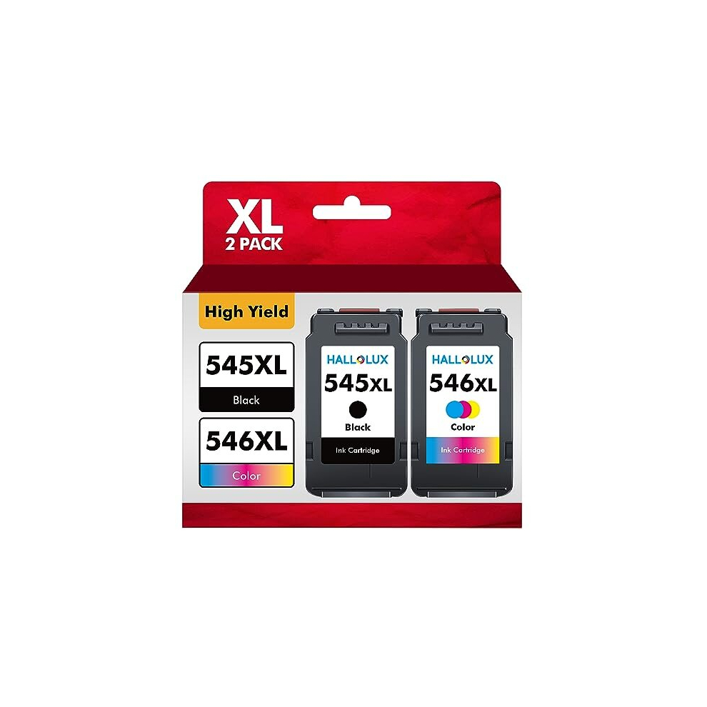 PG-545XL CL-546XL Ink Cartridges, BK/C/M/Y multipack, Replacement for Canon 545 and 546 XL for Pixma MG3050 MG2500 MG2550S TS3150 TS3350 MG2555S