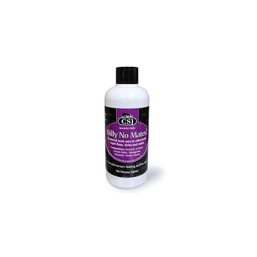 Csj Billy No Mates - A Herbal Supplement To Naturally & Effectively Repel Fleas, Ticks And Mites