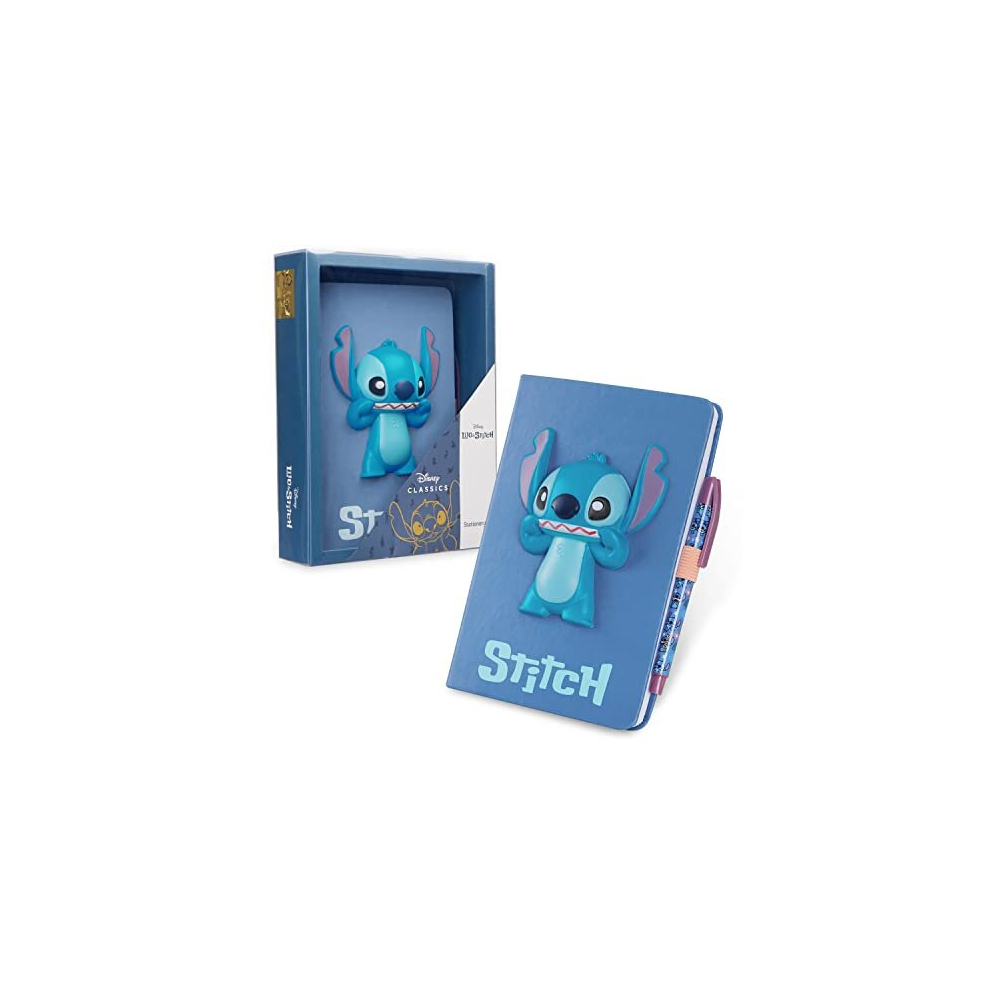 Stitch Squishy Notebook With Pen