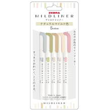 Mildliner Fluorescence Pen [Parallel Import Goods] (Natural Mild Colour) WKT7-5C-NTC