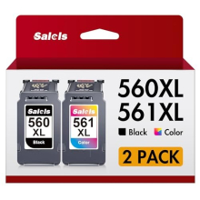 560 561 XL Ink Cartridges Replacement for Canon 560 561 Ink Cartridges PG-560XL CL-561XL 560XL 561XL for Pixma TS5350 TS7451 TS7450 TS5351 TS5350a