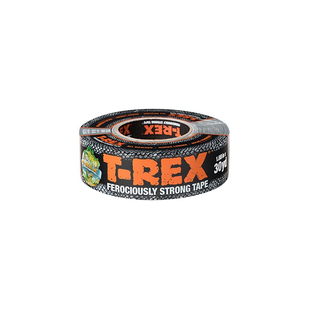 T Rex Ferociously Strong Waterproof Duct Tape Silver Grey | Heavy Duty Strong Adhesive Gaffer, Gaffa Tape, Cloth Tape For Indoor/Outdoor Repair 48mm X