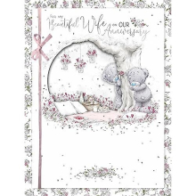 'Beautiful Wife' Luxury Boxed Handmade Wedding Anniversary Card - Official Collection ABL01016