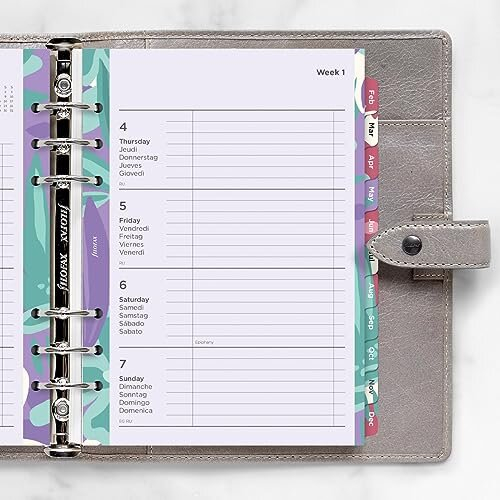 A5 Illustrated Floral Week on 2 Pages 2024 Diary Pack 1