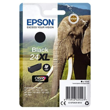 24XL Black Elephant High Yield Genuine, Claria Photo HD Ink Cartridge, XL High Capacity
