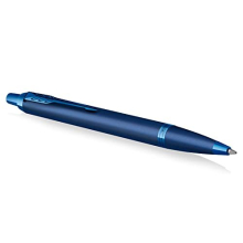 IM Monochrome Ballpoint Pen | Blue Finish and Trims | Medium Point with Blue Ink | Gift Box