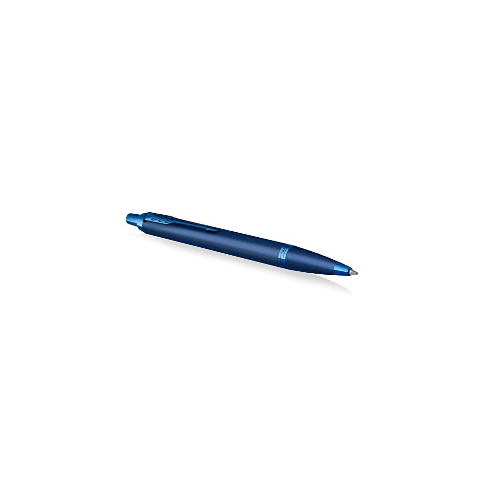 IM Monochrome Ballpoint Pen | Blue Finish and Trims | Medium Point with Blue Ink | Gift Box