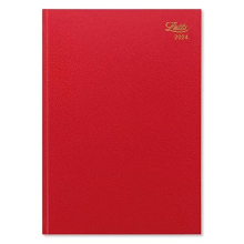 Letts Standard A4 week to view 2024 diary - red