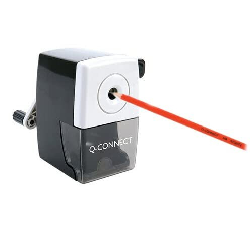 Desktop Pencil Sharpener Black (Autostop feature prevents over sharpening) KF02291 1
